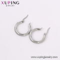 E-609 Xuping Jewelry 2018 Boucles d&#39;oreilles créoles de conception simple de mode féminine